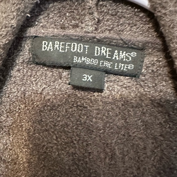 Barefoot Dreams Cozy Chic Hi Lo Open Front Cardigan Size 3x Waterfall Bamboo - Picture 3 of 6